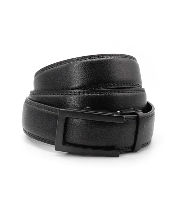 black leather belt  - حزام جلد أسود