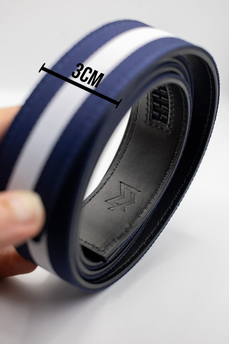 The Metro · Navy Stripe / Black